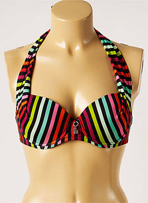 Sutien de costum de baie elasticitate top sutien modelat negru LITTLE MARCEL femeie
