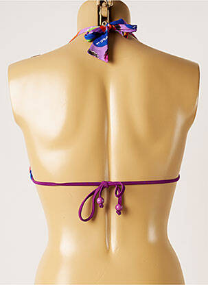 Sutien de costum de baie elasticitate sutien cu susținere înaltă și burete detașabil violet PULL IN femeie