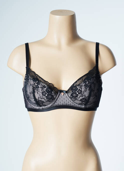 Sutien țesătură dantelă top sutien modelat negru SASSA femme