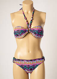 Costum de baie din două piese elasticitate top sutien modelat violet YSABEL MORA femeie