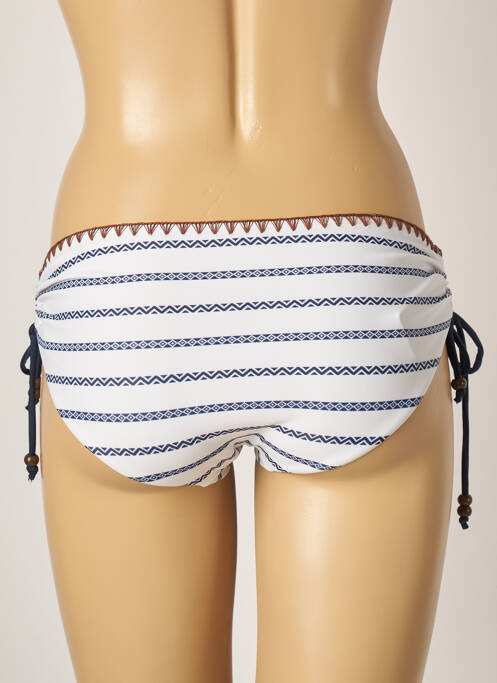 Chiloți de baie imprimeu dungi chiloți alb LINGADORE femme