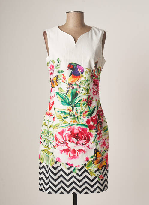 Rochie midi alb SMASHED LEMON femeie