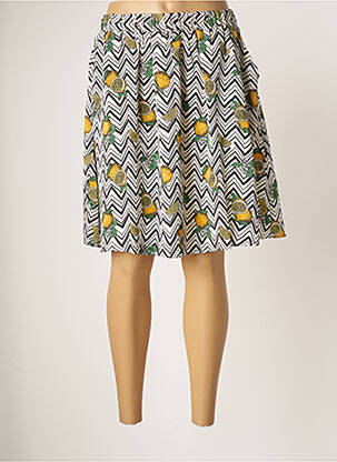 Fustă midi alb SMASHED LEMON femeie