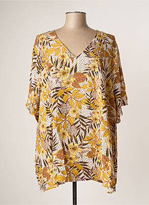 Tunică mâneci scurte galben APRICO femeie