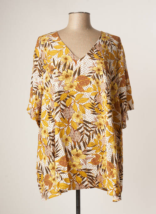 Tunică mâneci scurte galben APRICO femeie