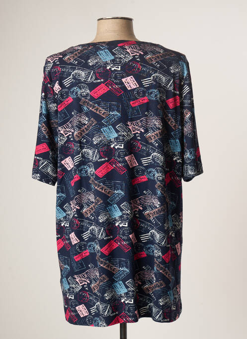 Tunică mâneci scurte albastru CHALOU femeie