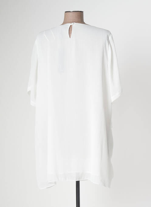 Tunică mâneci scurte alb YOEK femeie
