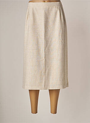 Fustă midi bej GEVANA femeie