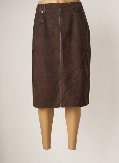 Fustă midi maro JEAN DELFIN femeie