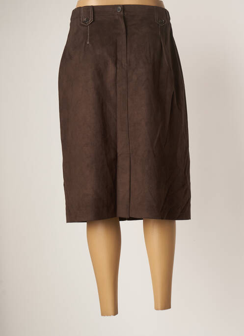 Fustă midi maro JEAN DELFIN femeie