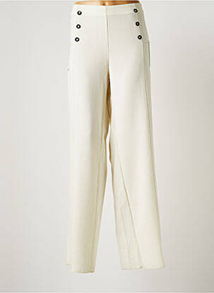 Pantalon drept bej CHRISTIAN MARRY femeie