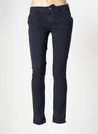 Pantalon chino talie joasă talie joasă albastru MAISON CLOCHARD femeie
