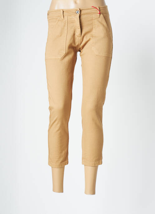 Pantalon trei sferturi bej JOHANNA PARIS femeie