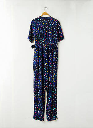 Salopetă-pantalon țesătură crep mâneci scurte albastru CONDITIONS APPLY femeie