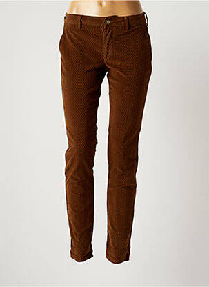 Pantalon chino maro MAISON CLOCHARD femeie