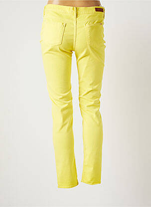 Pantalon slim talie joasă talie joasă galben REIKO femeie