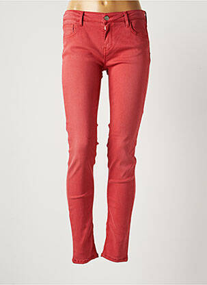 Pantalon slim roșu REIKO femeie