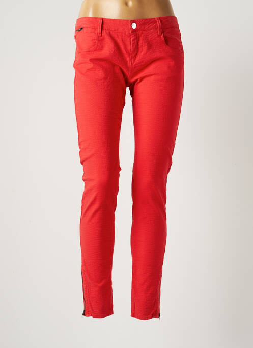 Pantalon slim roșu REIKO femeie