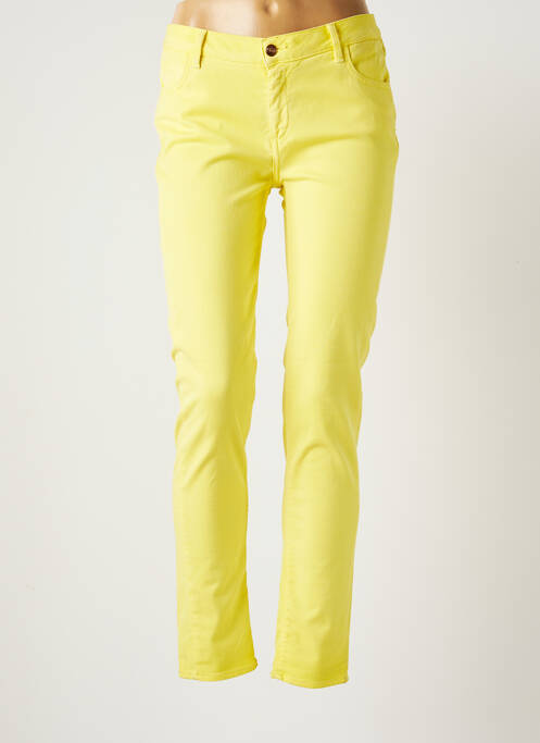 Pantalon slim galben REIKO femeie