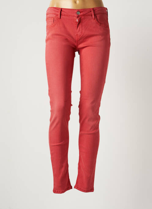 Pantalon slim roșu REIKO femeie