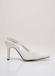 Pantofi cu toc închidere cu buclă(e) toc de 7 la 9 cm alb DEJEAN PARIS femme