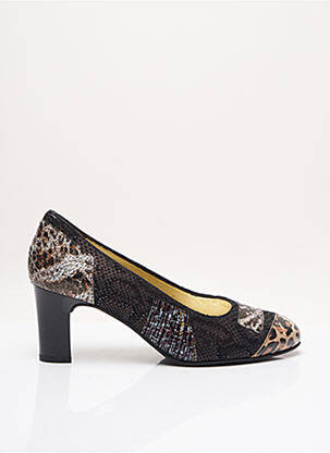 Pantofi cu toc toc de 4 la 6 cm negru AZUREE femeie