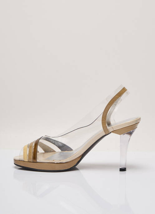 Sandale/Pantofi decupați bej AZUREE femeie