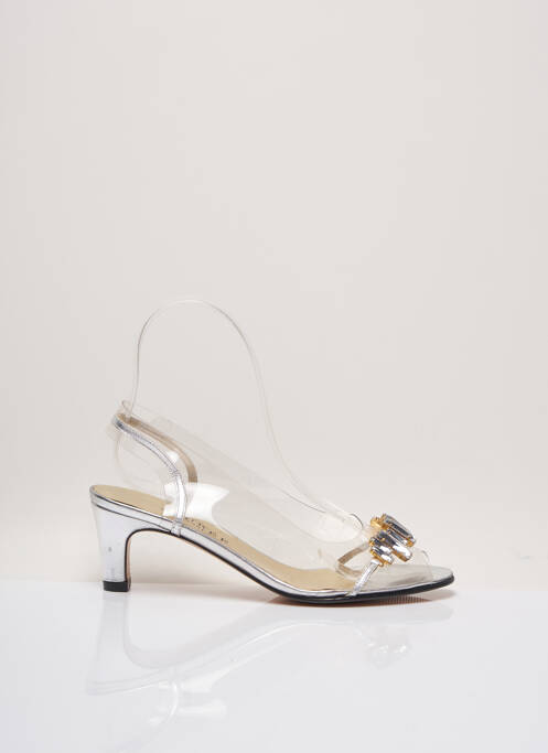 Pantofi cu toc gri AZUREE femeie