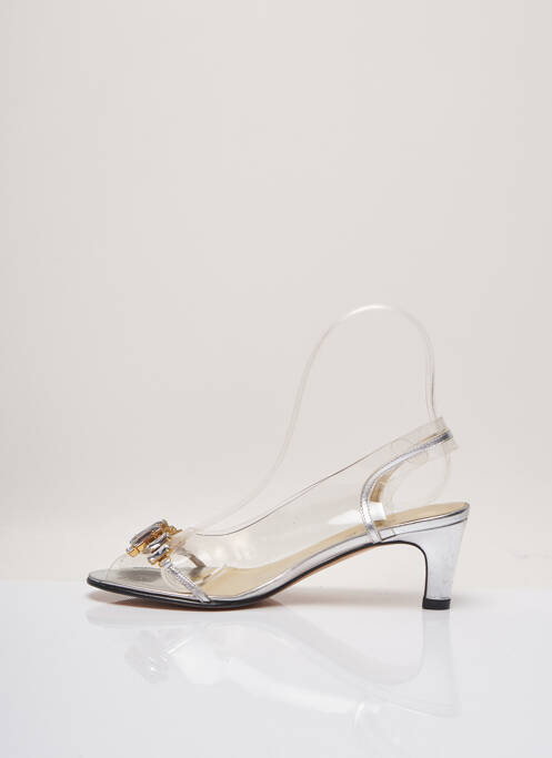 Pantofi cu toc gri AZUREE femeie