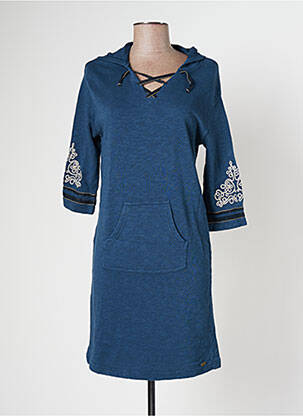 Rochie midi mâneci lungi mâneci lungi albastru BANANA MOON femeie