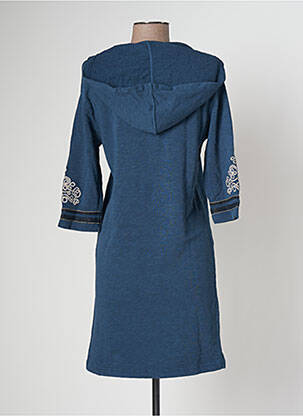 Rochie midi mâneci lungi mâneci lungi albastru BANANA MOON femeie