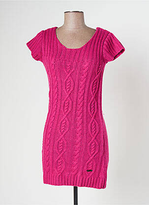 Rochie scurtă mâneci scurte mâneci scurte roz BANANA MOON femeie