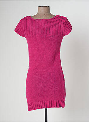 Rochie scurtă mâneci scurte mâneci scurte roz BANANA MOON femeie