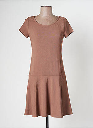 Rochie scurtă maro BANANA MOON femeie