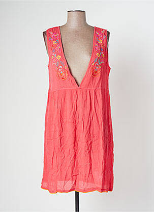 Rochie midi fără mâneci fără mâneci roz BANANA MOON femeie