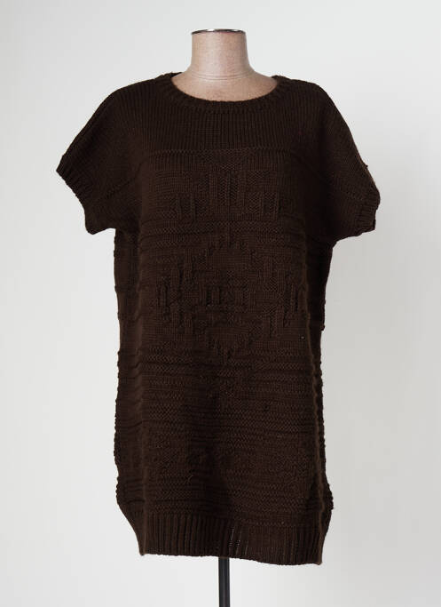 Rochie scurtă maro BANANA MOON femeie