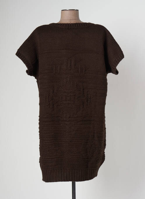 Rochie scurtă maro BANANA MOON femeie