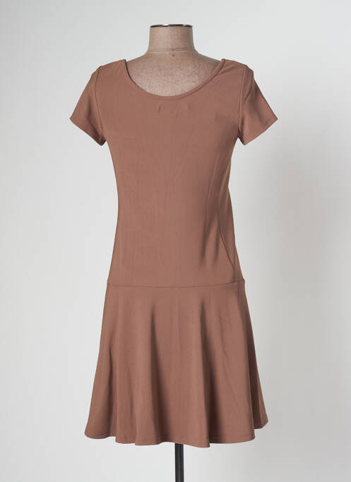 Rochie scurtă maro BANANA MOON femeie