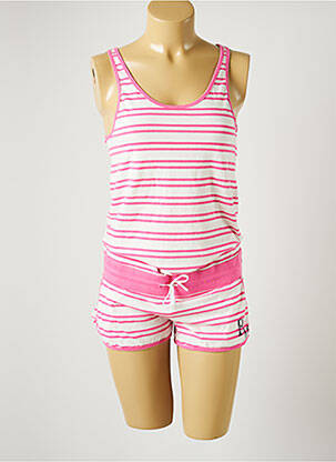 Salopetă scurtă roz BANANA MOON femeie