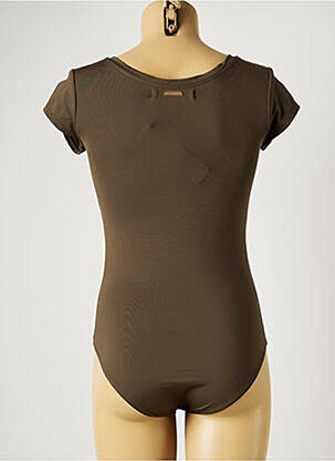 Body serigrafie mâneci scurte verde BANANA MOON femeie