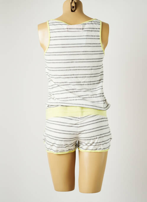 Salopetă scurtă buzunare fără mâneci gri BANANA MOON femme