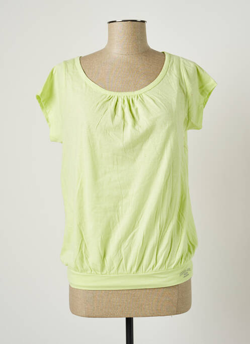 Tricou elasticitate mâneci scurte verde BANANA MOON femme