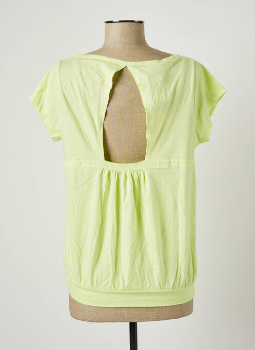 Tricou elasticitate mâneci scurte verde BANANA MOON femme