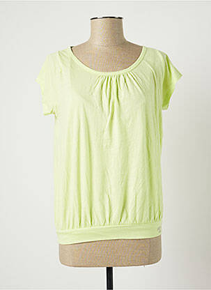Tricou elasticitate mâneci scurte verde BANANA MOON femeie
