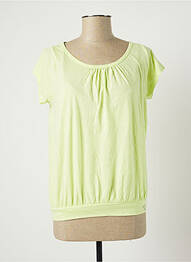 Tricou elasticitate mâneci scurte verde BANANA MOON femme
