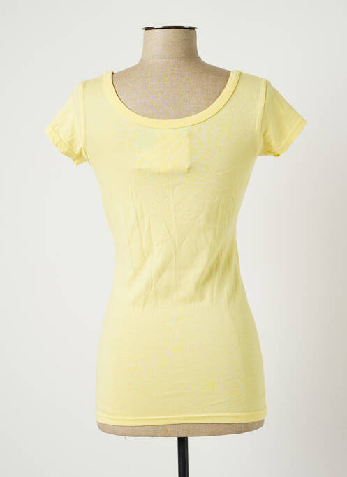 Tricou elasticitate mâneci scurte galben BANANA MOON femme