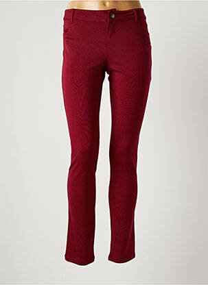Pantalon slim țesătură poplin mărime normală violet BANANA MOON femeie