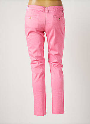 Pantalon chino țesătură poplin mărime normală roz BANANA MOON femeie