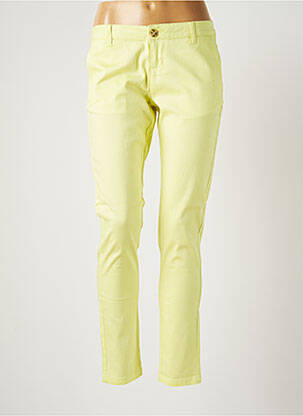 Pantalon chino țesătură poplin mărime normală galben BANANA MOON femeie