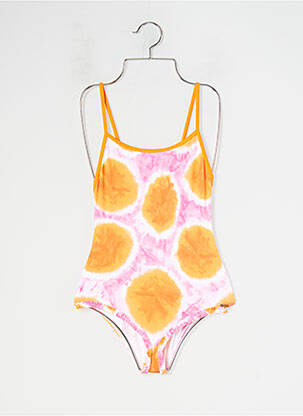 Costum de baie dintr-o singură piesă imprimeu fantezie portocalie BANANA MOON fată
